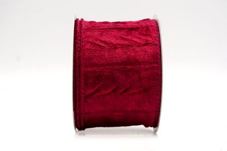 Burgundy_Holiday Crinkled Wired Ribbon_KF8740GC-8-8