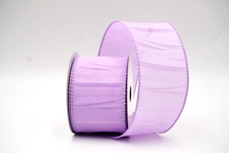 Purple Crumpled Hessian Wired Ribbon in Solid ColorsKF8741GC-11-11