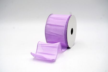 Purple Crumpled Hessian Wired Ribbon in Solid ColorsKF8741GC-11-11