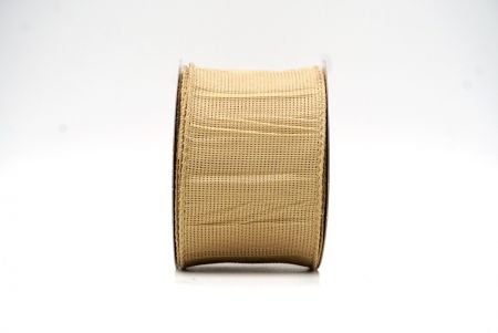 Light Brown Crumpled Hessian Wired Ribbon in Solid ColorsKF8741GC-13-183