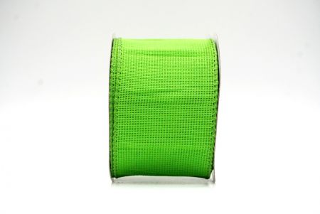 Apple green Crumpled Hessian Wired Ribbon in Solid ColorsKF8741GC-15-142