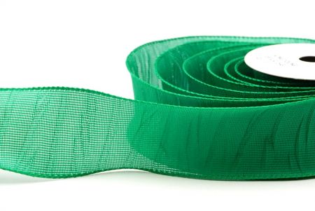 Lime green Crumpled Hessian Wired Ribbon in Solid ColorsKF8741GC-16-49