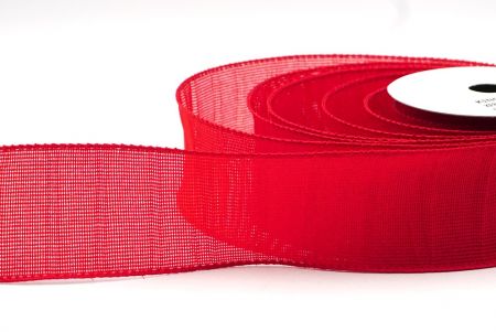 Red Crumpled Hessian Wired Ribbon in Solid ColorsKF8741GC-7-7