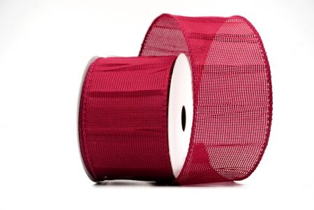 Burgundy Crumpled Hessian Wired Ribbon in Solid ColorsKF8741GC-8-8