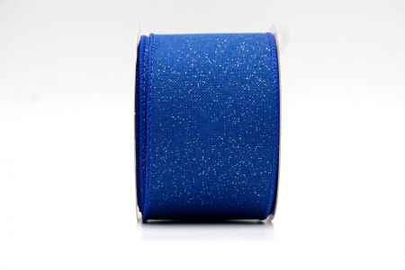 Blue_Sparkly Solid Color Wired Ribbon_KF8743GC-12-151