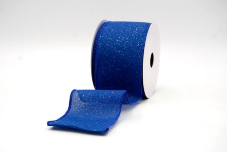 Blauw_Sprankelend Effen Kleur Draadlint_KF8743GC-12-151