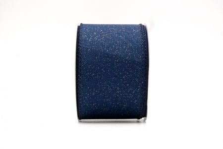 Marineblauw_Sprankelend Effen Kleur Draadlint_KF8743GC-4-4