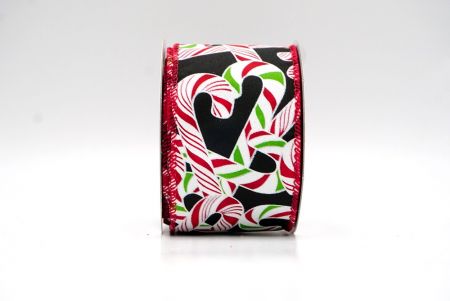 Black_Holiday Candy Cane Wired Ribbon_KF8751GC-53-7