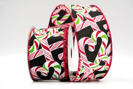 Black_Holiday Candy Cane Wired Ribbon_KF8751GC-53-7