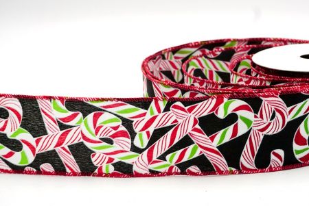 Black_Holiday Candy Cane Wired Ribbon_KF8751GC-53-7