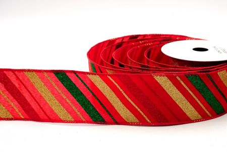 Red_Sparkle Diagonal Stripe Wired Ribbon_KF8754GC-7-7