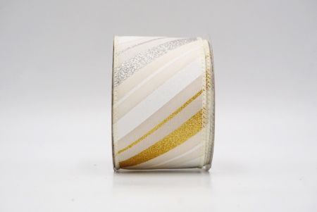 Cream_Sparkle Diagonal Stripe Wired Ribbon_KF8757GC-2-2