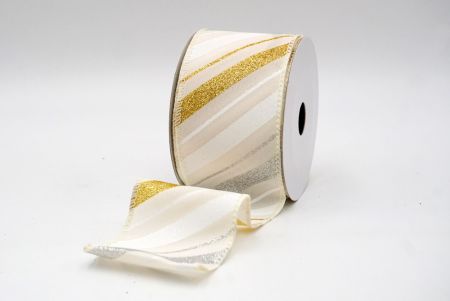 Cream_Sparkle Diagonal Stripe Wired Ribbon_KF8757GC-2-2