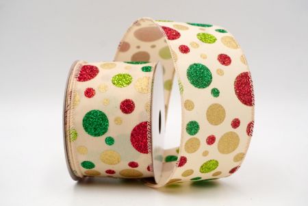 Khaki_Festivus Polka Dot Glitter Filum Lorum_KF8759GC-13-166