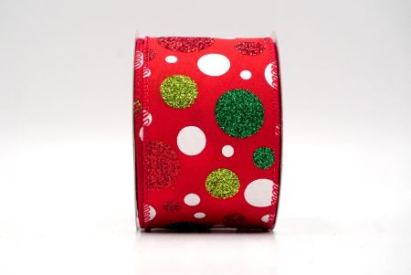 Red_Festive Polka Dot Glitter Wired Ribbon_KF8760GC-7-7