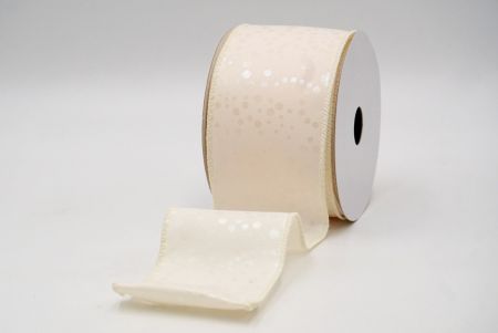 Crème_Festieve Metallic Dots Draadlint_KF8783GC-2-2