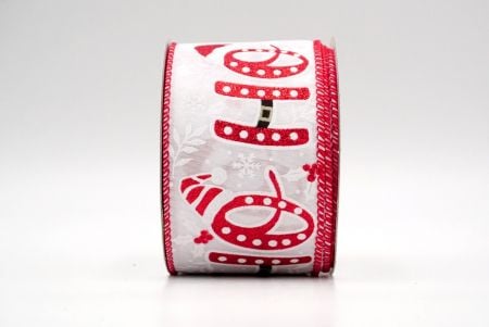 Wit/Rood_Kerst HO HO HO Draadlint_KF8807GC-1-7