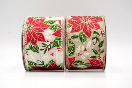 Fita de Natal Charm de Poinsettia_KF8809.KF8810.KF8811.KF8812