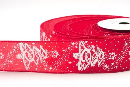 Rood/Goud Glitter Kerstboom Gewikkelde Lint_KF8829GC-7-7