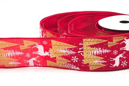 Rood Kerstboom & Hert Gewikkelde Lint_KF8834GC-7-7