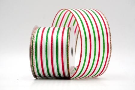 Albus_Lucidus Tri-Color Stripes Filum Ribbons_KF8840GR-1H