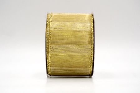 Silver/Gold_Festive Metallic Wired Ribbon_KF8842G-13