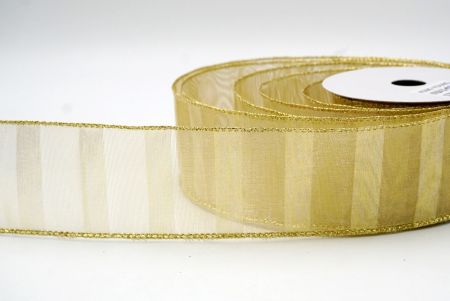 Silver/Gold_Festive Metallic Wired Ribbon_KF8842G-13