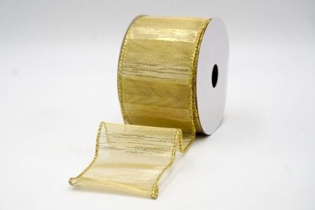 Silver/Gold_Festive Metallic Wired Ribbon_KF8842G-13