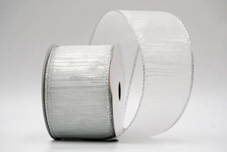 Silber_Festive Metallic Wired Ribbon_KF8844G-1