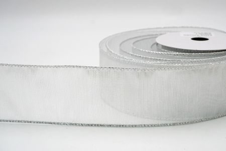 Silber_Festive Metallic Wired Ribbon_KF8844G-1