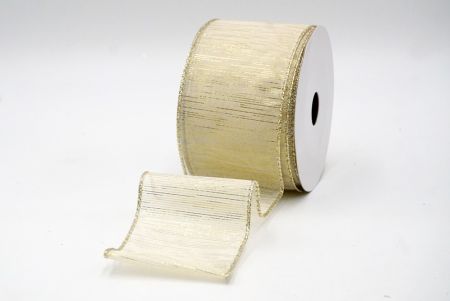 Lt.Gold_Festive Metallic Wired Ribbon_KF8844GV-2