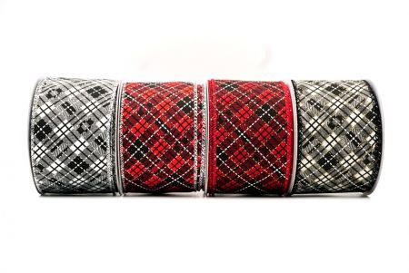 Collezione di nastri a rete tartan elegante_KF8853.KF8854