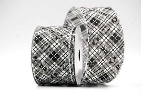 Collezione di rasoio a quadri tartan elegante bianco KF8853G-1