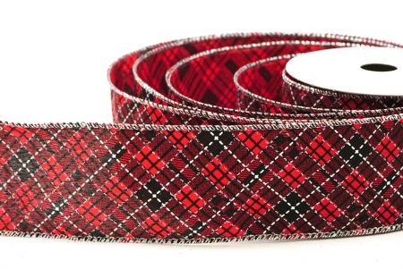 Collezione di rasoio a quadri tartan elegante rosso KF8853G-7