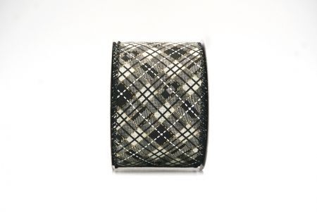 Krém Fehér Elegáns Tartan Kockás Szalag GyűjteményKF8854GC-2-53