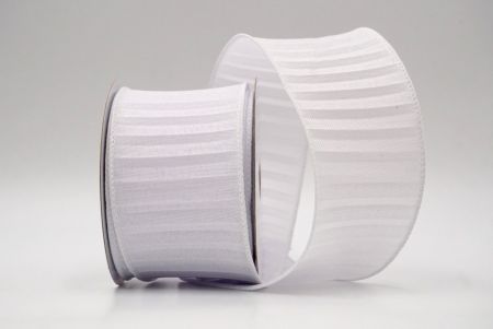 White_Color Pleated Wired Ribbon_KF8865GC-1-1