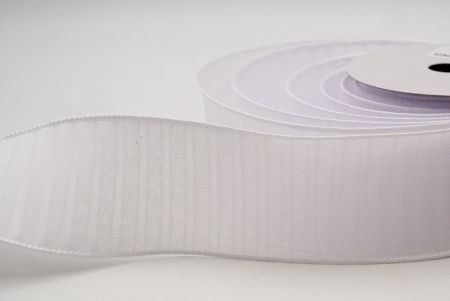 White_Color Pleated Wired Ribbon_KF8865GC-1-1