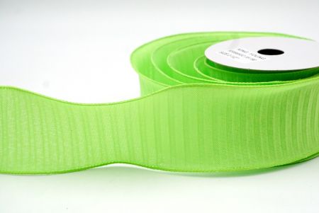 Lt Green_Color Pleated Wired Ribbon_KF8865GC-15-190