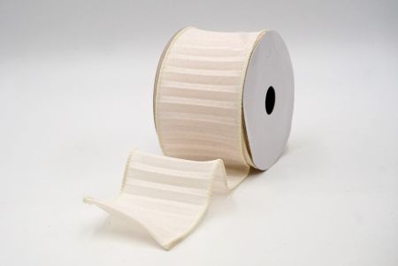 Cream_Color Pleated Wired Ribbon_KF8865GC-2-2