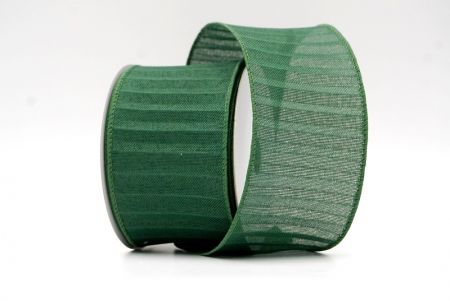 Dark Green_Color Pleated Wired Ribbon_KF8865GC-3-127