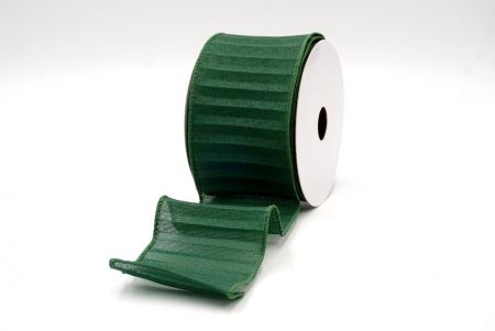 Dark Green_Color Pleated Wired Ribbon_KF8865GC-3-127