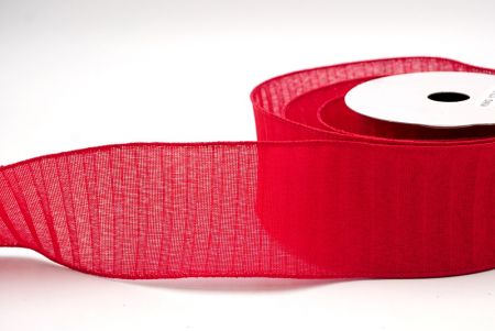 Red_Color Pleated Wired Ribbon_KF8865GC-7-7