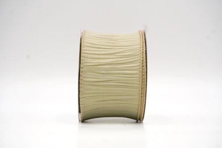 Light brown Textured Pleated Wired Ribbon Collection_KF8866GC-13-183