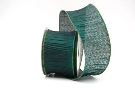 Green Textured Pleated Wired Ribbon Collection_KF8866GC-3-127