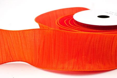 Orange Textured Pleated Wired Ribbon Collection_KF8866GC-54-54