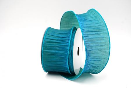 Blue Textured Pleated Wired Ribbon Collection_KF8866GC-55-55