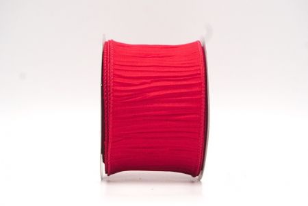 Red Textured Pleated Wired Ribbon Collection_KF8866GC-7-7