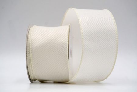 Cream_Shimmering Slanting Stripe Design Wired Ribbon_KF8867GC-2-2