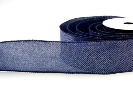 Blu Navy_Nastro in Raso a Strisce Luccicanti e Inclinato_KF8867GC-4-4