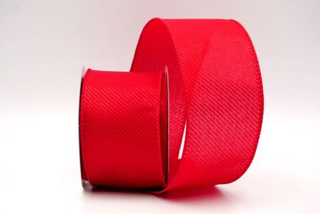 Red_Shimmering Slanting Stripe Design Wired Ribbon_KF8867GC-7-7